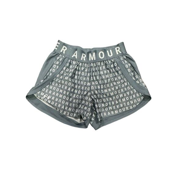 Under Armour Women’s Play Up Shorts 3.0 Loose Coupe Purple42 - Picture 4 of 9